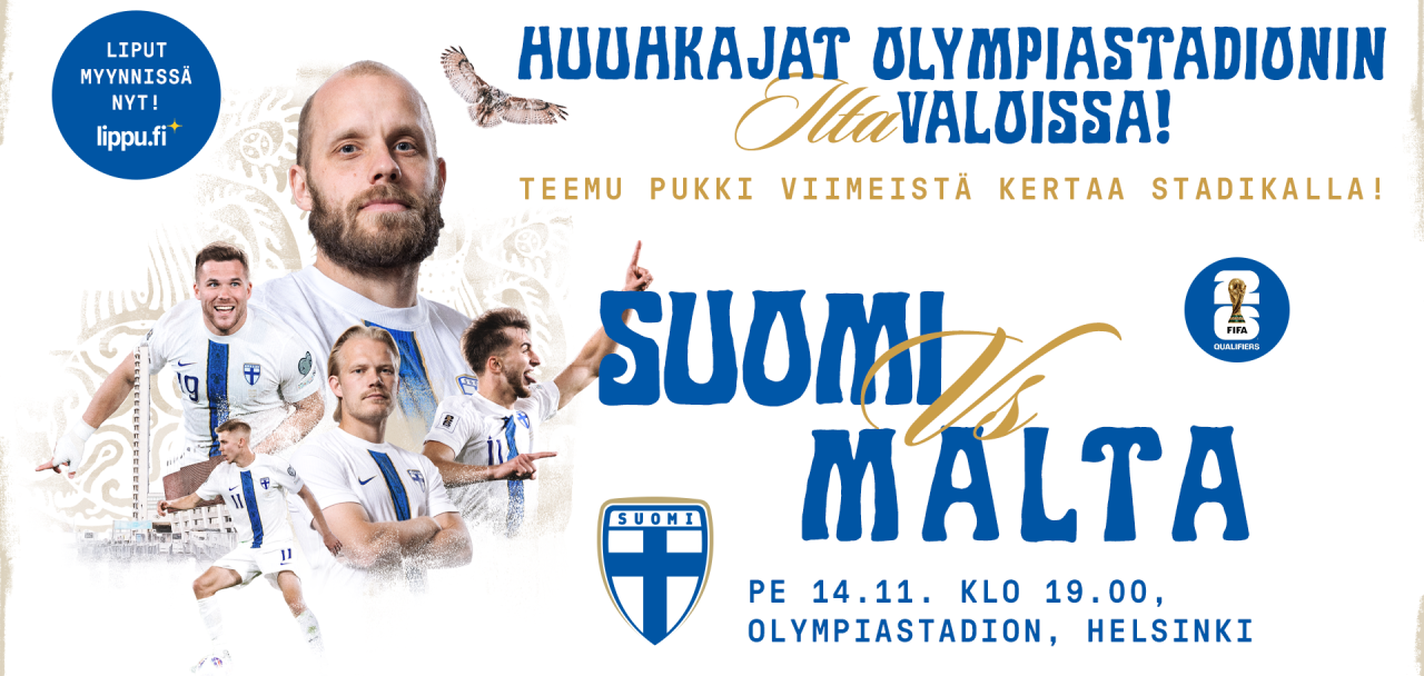 Teemu Pukki Huuhkajien mainoksessa