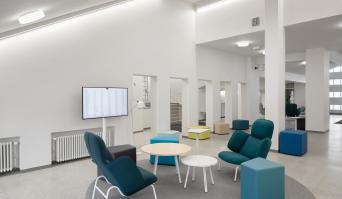 Kuva Vierailijakeskusesta Isku Lounge alueelta